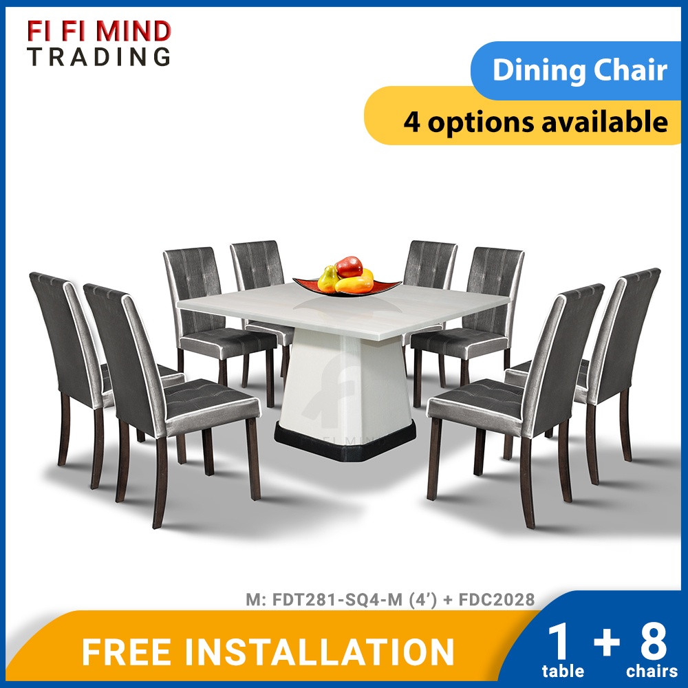 Choshe Square Marble Dining Set