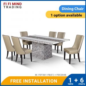 Silvia Marble Dining Set