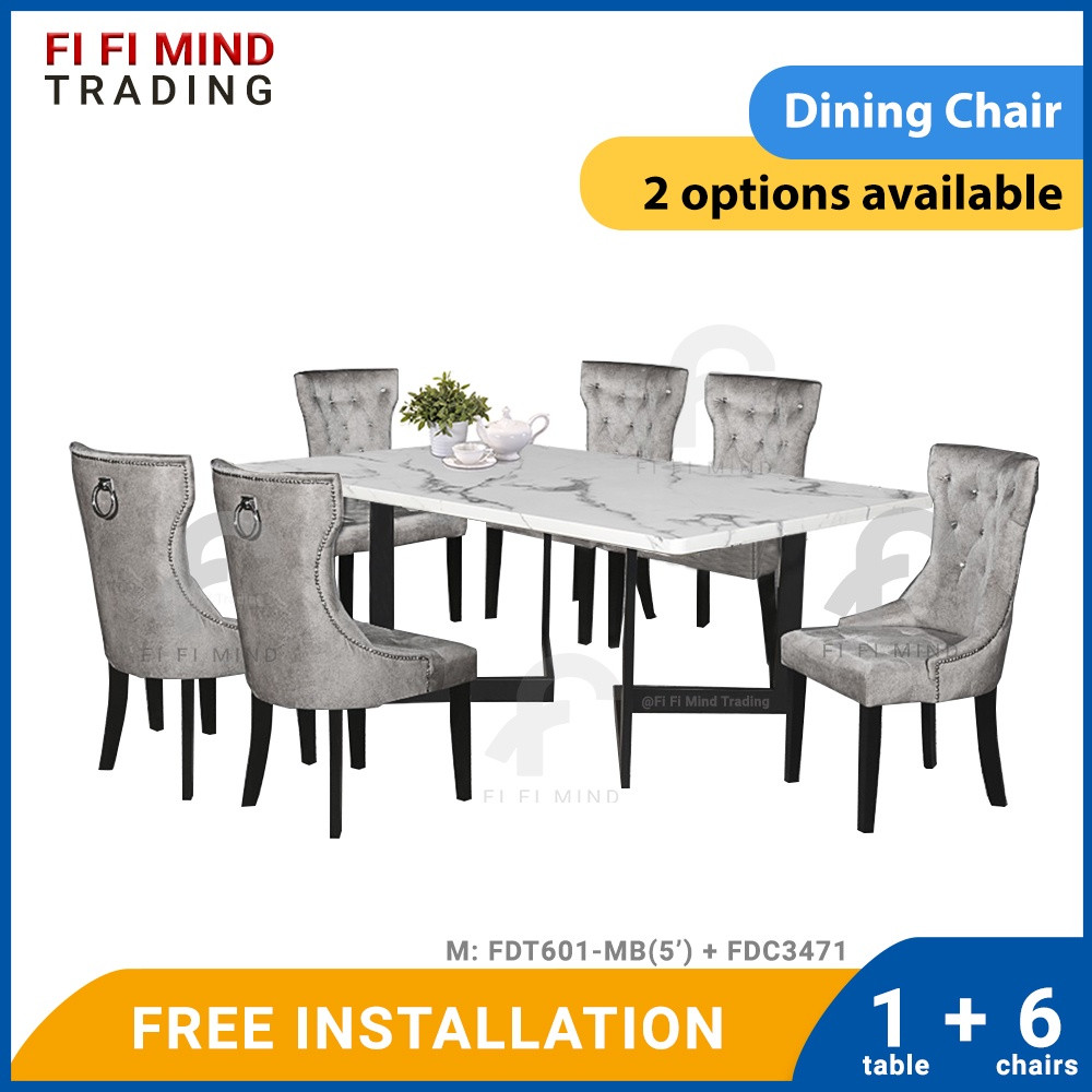 Lorna Marble Dining Set