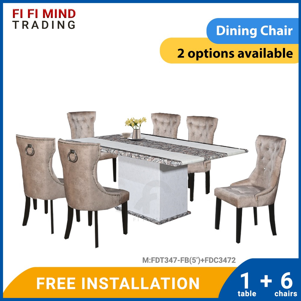 Ellinor Marble Dining Set