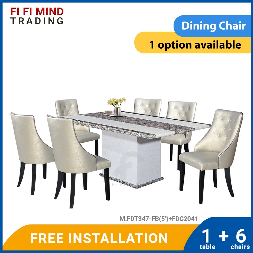 Janina Marble Dining Set