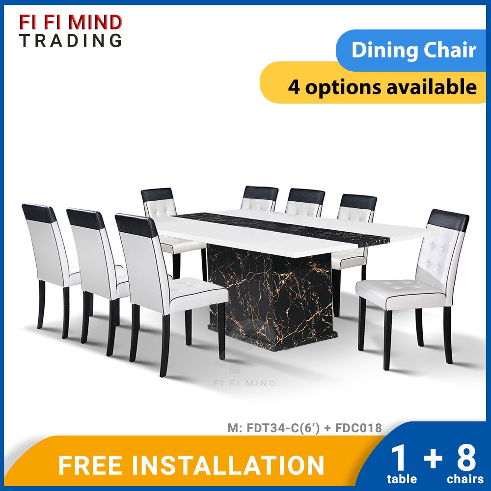 Rovincci Marble Dining Set - Image 2