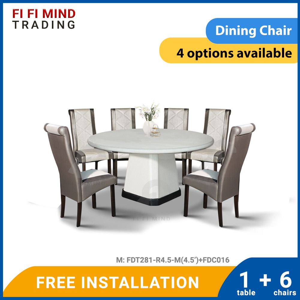 Merrinda Round Marble Dining Set - Image 3