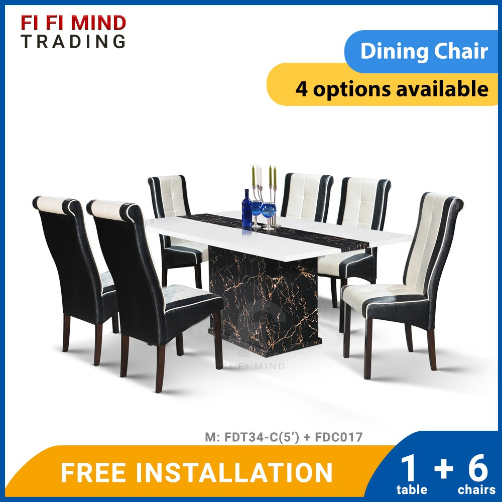 Hinrik Marble Dining Set