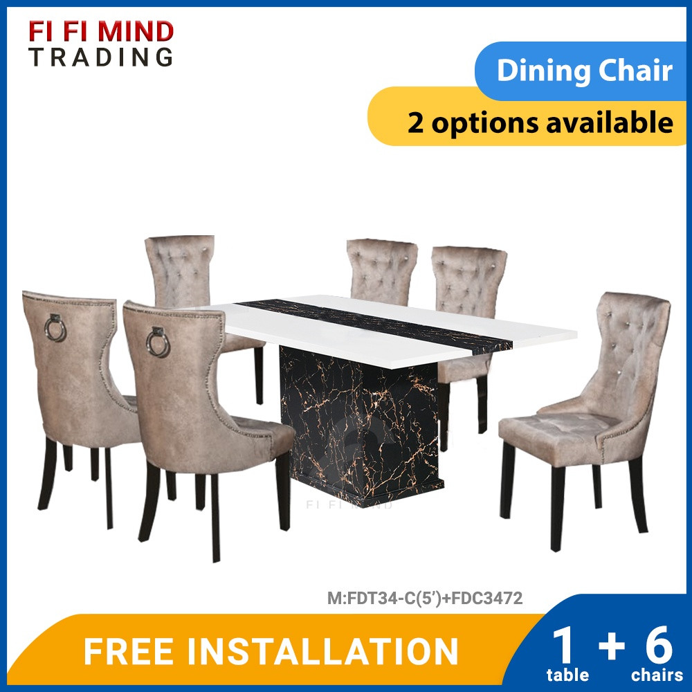 Evalyn Marble Dining Set