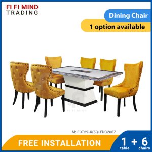 Marica Marble Dining Set