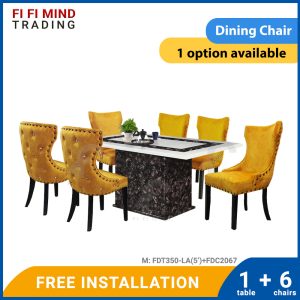 Cherilyn Marble Dining Set