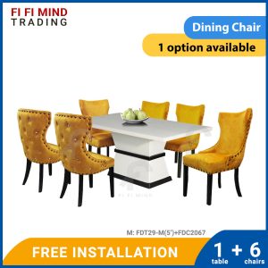 Munire Marble Dining Set