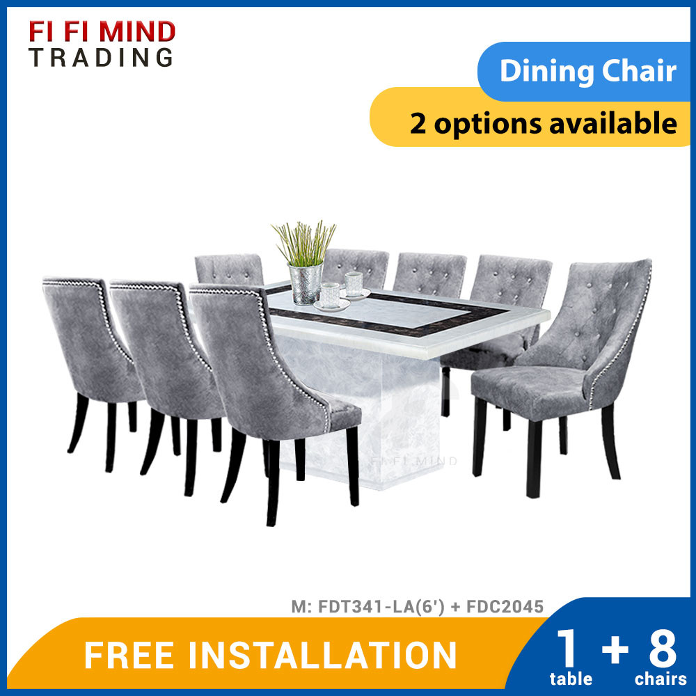 Abilius Marble Dining Table Set - Image 2