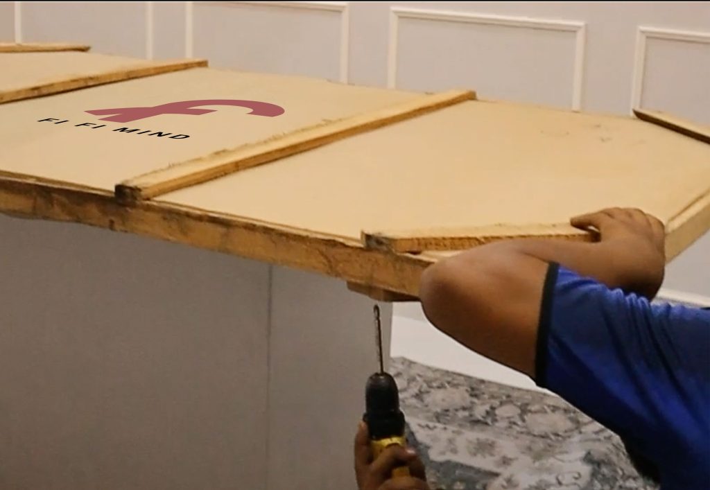 Removing wooden crate