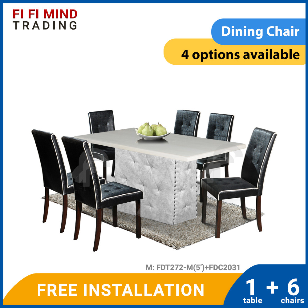 Jaylin Marble Dining Set