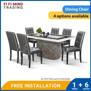 Lorens Marble Dining Set