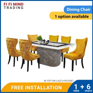 Padmary Marble Dining Set