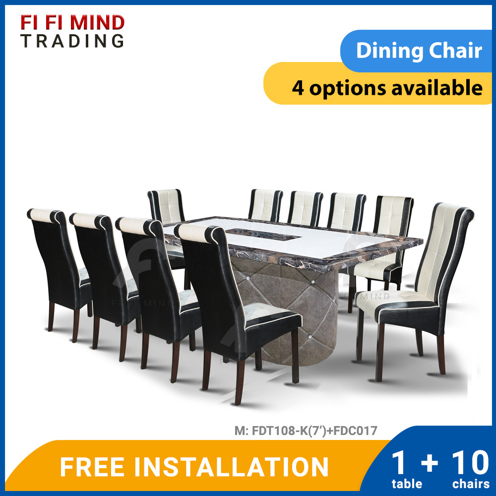 Niketa Marble Dining Set - Image 3