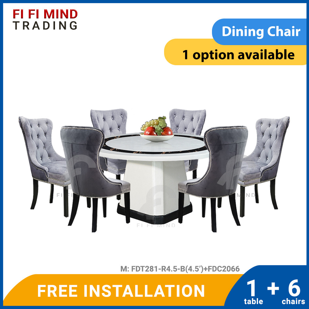 Yerene Round Marble Dining Set - Image 2