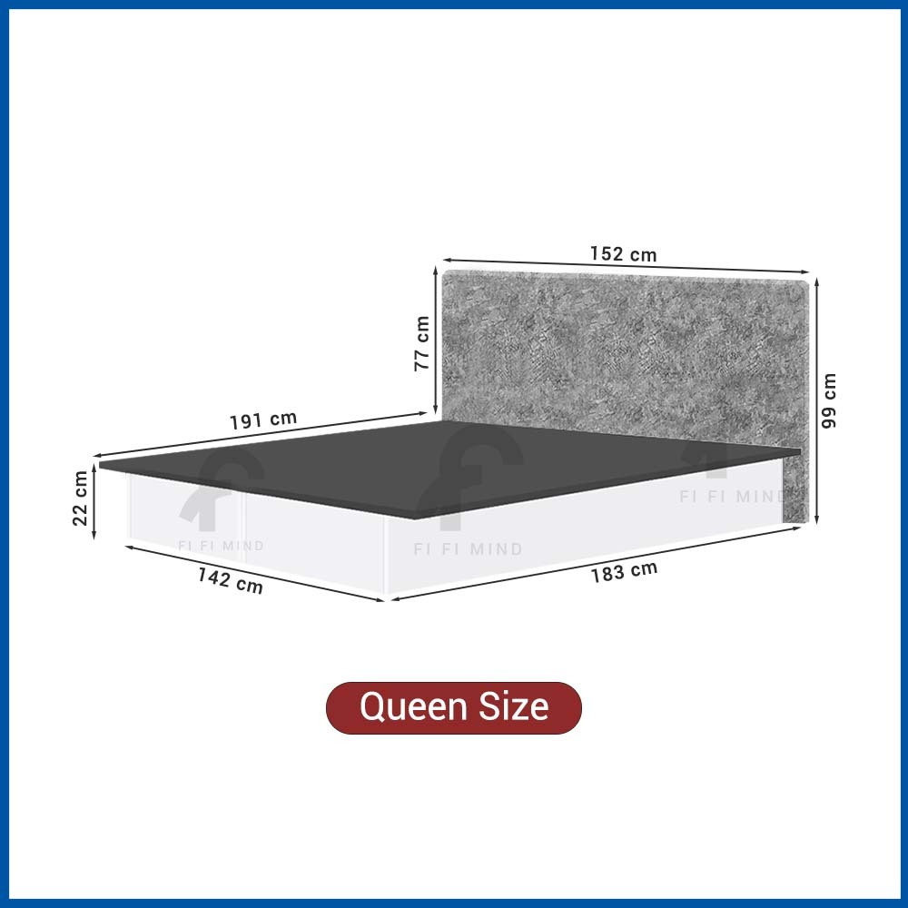 Tersio Velvet Fabric Headboard Divan Bedframe - Image 7