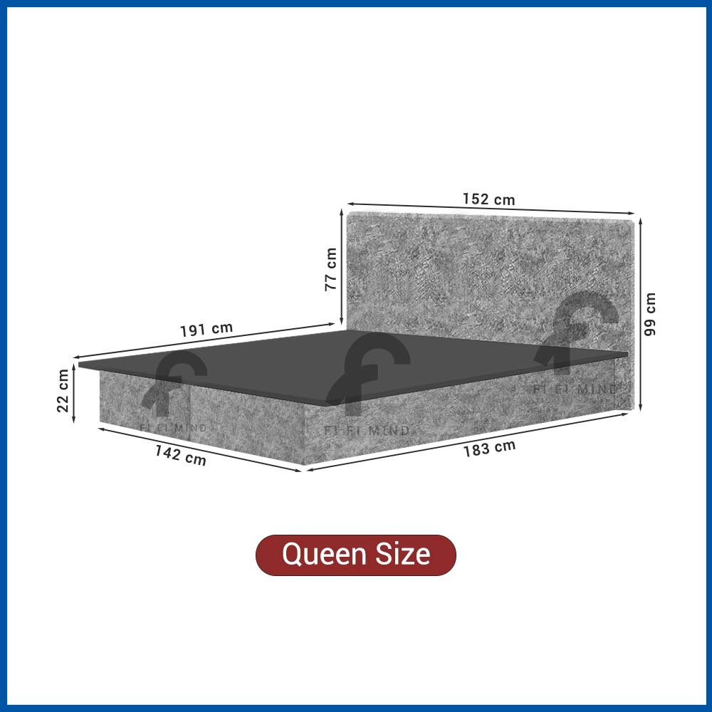 Yori Velvet Fabric Headboard Divan Bedframe - Image 8