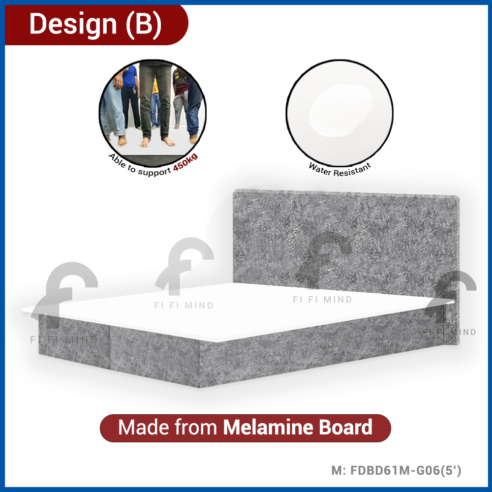 Yori Velvet Fabric Headboard Divan Bedframe - Image 3