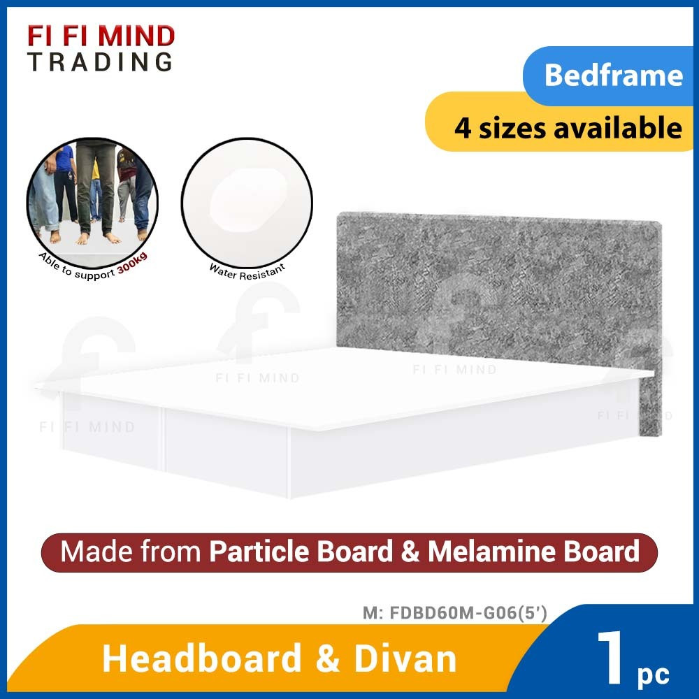 Tersio Velvet Fabric Headboard Divan Bedframe