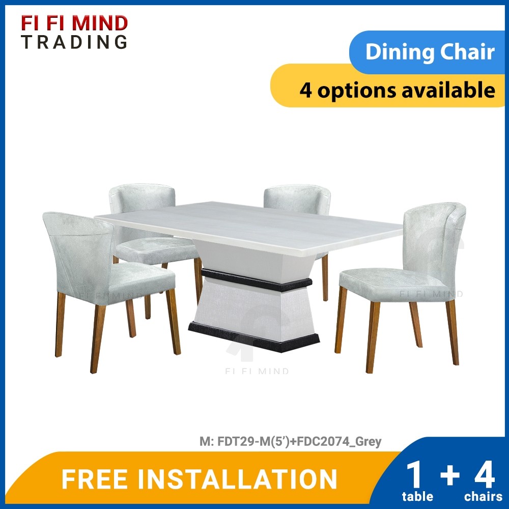 Mariel Marble Dining Table Set - Image 2