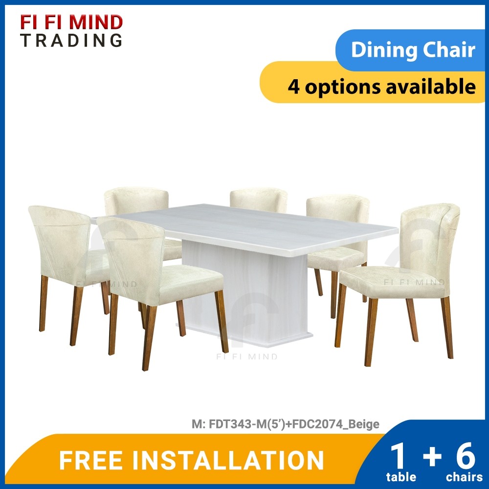 Vassi Marble Dining Table Set