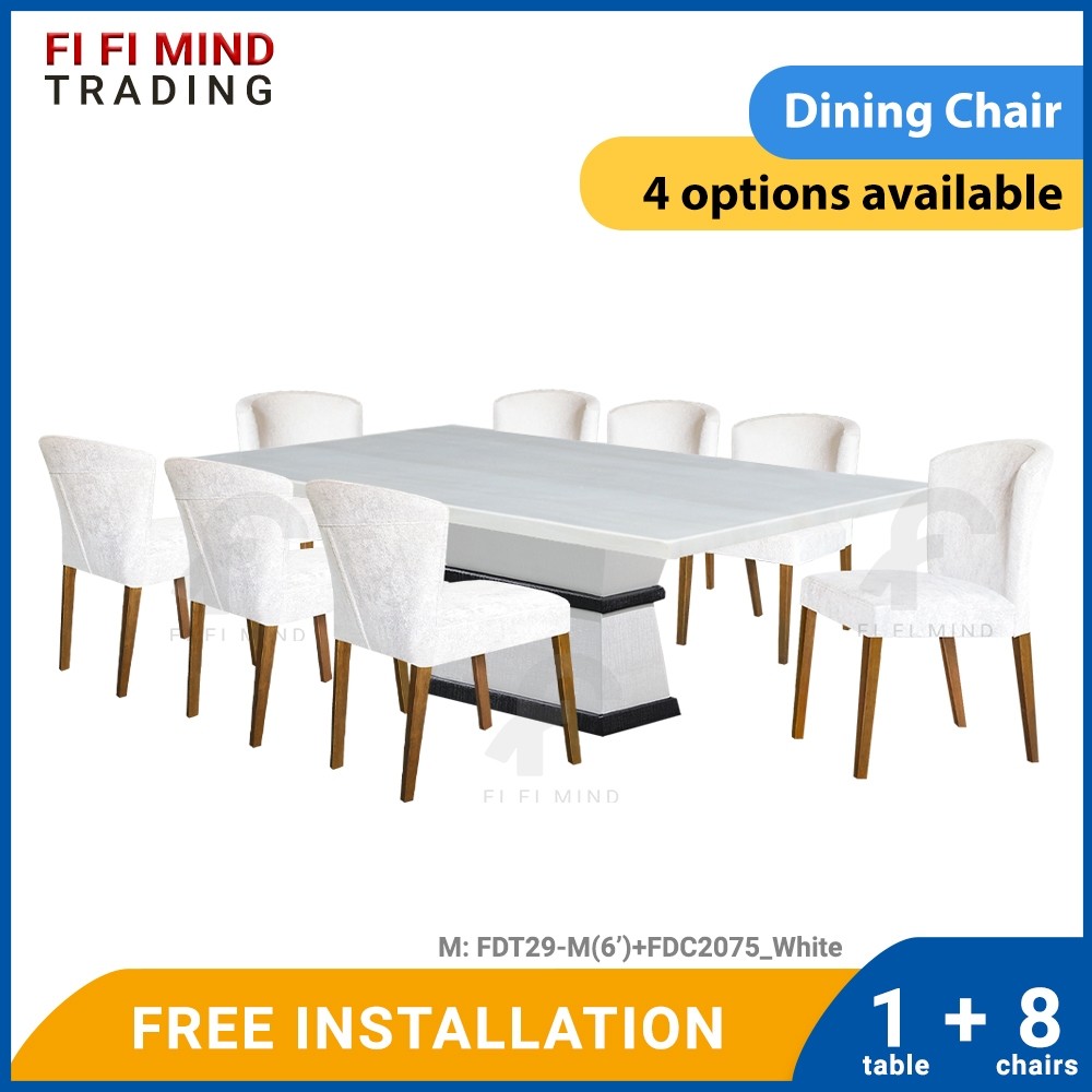 Mariel Marble Dining Table Set - Image 3
