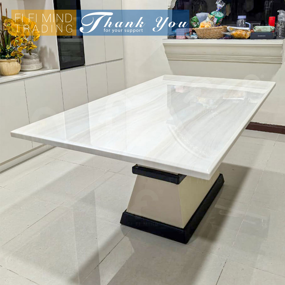 Marble-Dining-Table-Top-with-PU-Leather-Table-Leg