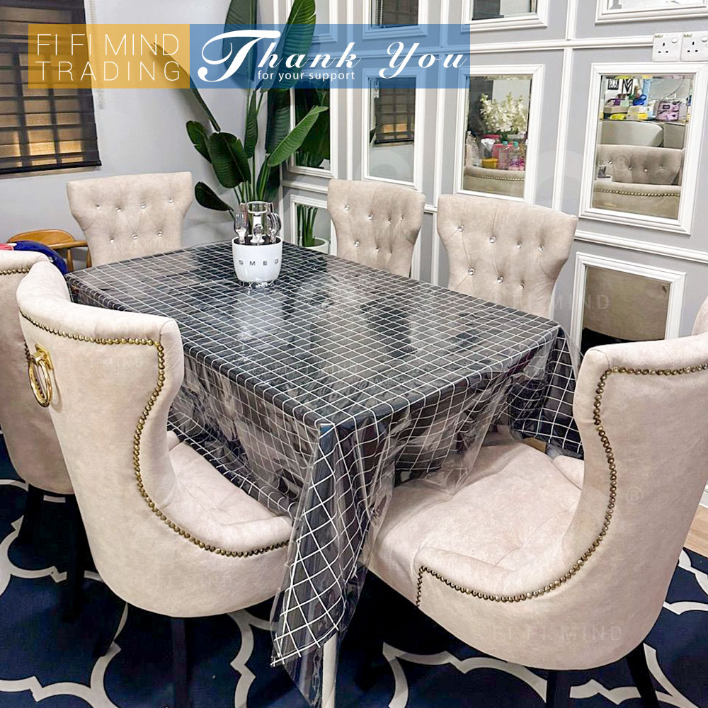 Diamond-Tufted-Butterfly-Style-Easy-Clean-Dining-Chair-with-Ring-Shaped-Handle