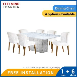 Mollie Marble Dining Table Set